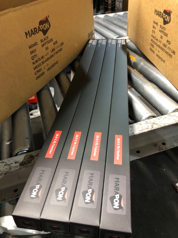 Photo 1 of ***FACTORY SEALED*** ( pack of 4 )MARAPON® Window Privacy Film - Black Static-Adhesive Window Film [29.5x78.7”] Privacy Window Film - UV Blocking Window Film Blackout Window Film - Static Window Film - Frosted Glass Window Film