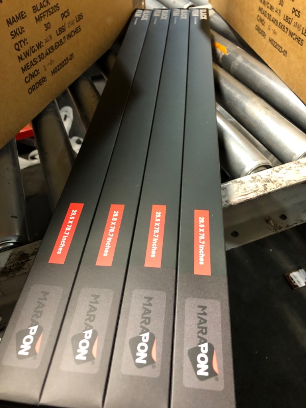 Photo 1 of ***FACTORY SEALED*** ( pack of 4 ) MARAPON® Window Privacy Film - Black Static-Adhesive Window Film [29.5x78.7”] Privacy Window Film - UV Blocking Window Film Blackout Window Film - Static Window Film - Frosted Glass Window Film