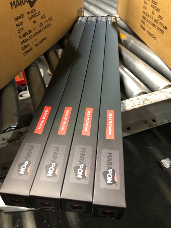 Photo 1 of ***FACTORY SEALED*** ( pack of 4 ) MARAPON® Window Privacy Film - Black Static-Adhesive Window Film [29.5x78.7”] Privacy Window Film - UV Blocking Window Film Blackout Window Film - Static Window Film - Frosted Glass Window Film