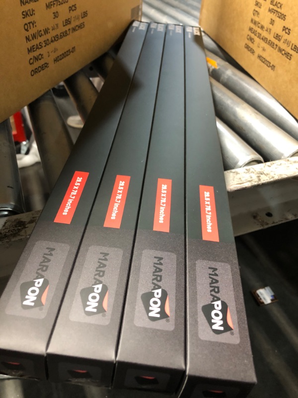 Photo 1 of ***FACTORY SEALED***(pack of 4 )MARAPON® Window Privacy Film - Black Static-Adhesive Window Film [29.5x78.7”] Privacy Window Film - UV Blocking Window Film Blackout Window Film - Static Window Film - Frosted Glass Window Film