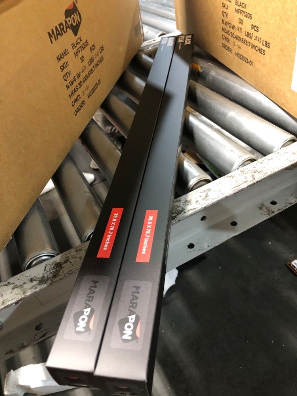 Photo 1 of ***FACTORY SEALED*** ( PACK OF 2 ) MARAPON® Window Privacy Film - Black Static-Adhesive Window Film [29.5x78.7”] Privacy Window Film - UV Blocking Window Film Blackout Window Film - Static Window Film - Frosted Glass Window Film