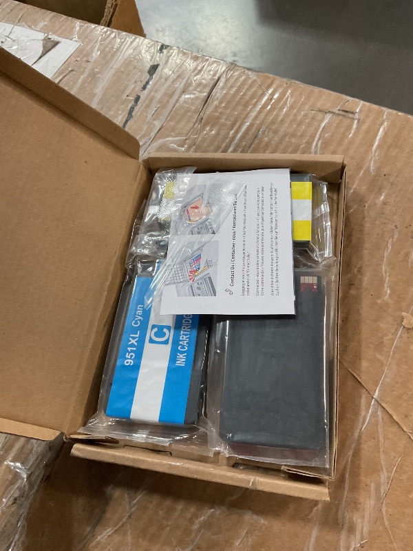 Photo 1 of **Only Two** 951 951xl Ink Cartridge for HP 951 Ink cartridges for hp 951xl Ink cartridges Combo Pack to use with HP Officejet Pro 8600 Plus 8610 8620 8100 8625 8630 Printers (1Cyan, 1Magenta, 1Yellow,3PK)