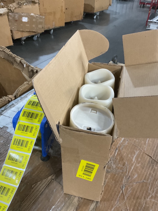 Photo 1 of **MISSING REMOTE** FREEPOWER Colored Flameless Candles with Remote Timer,LED Flickering Candles,RGB Color Changing Battery Operated Candles for Halloween,Home,Christmas Party Decor,Set of 6 (2.95x 3.93Inches)