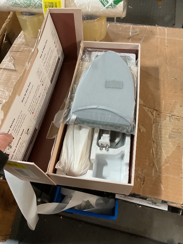 Photo 1 of (incomplete item) Travel Steamer Iron Portable, 180° Rotatable Press Iron Handheld, No Ironing Board Needed, 2X Larger Leak-Proof Tank