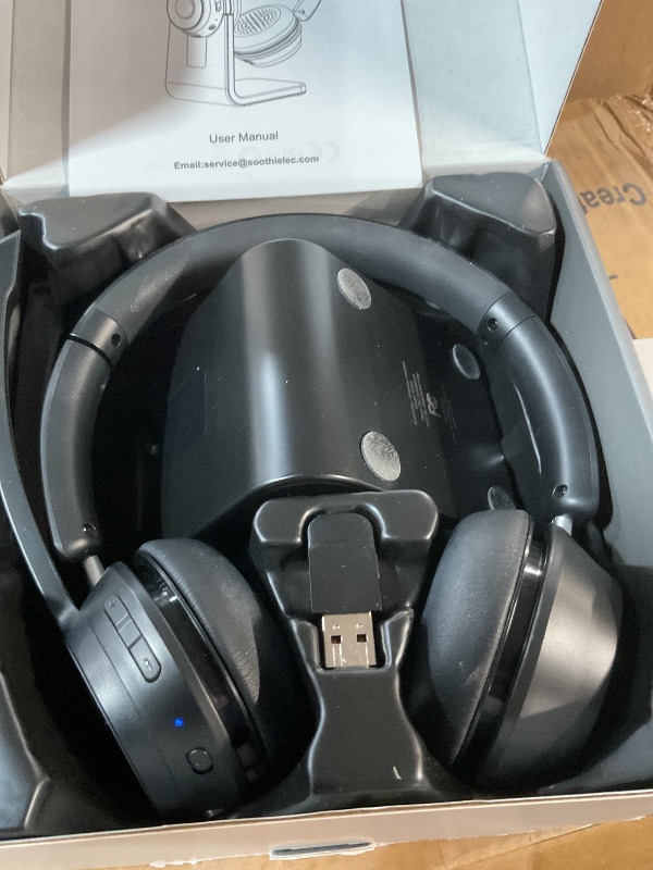 Photo 1 of (Upgraded Version) Wireless Headset, Bluetooth Headset with Noise Cancelling Microphone, Best Headphones with Mic Mute & USB Dongle for PC/Computer/Laptop/Cell Phones/Remote Work/Call Center