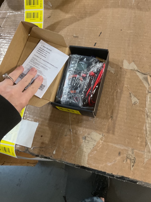 Photo 1 of KAIWEETS Digital Multimeter 4000 Counts, Voltage Tester with Accurate Ohm Volt Amp Readings, DC/AC Voltmeter Clearly Measures Resistance Continuity Diode Capacitance NCV for Household and Automotive