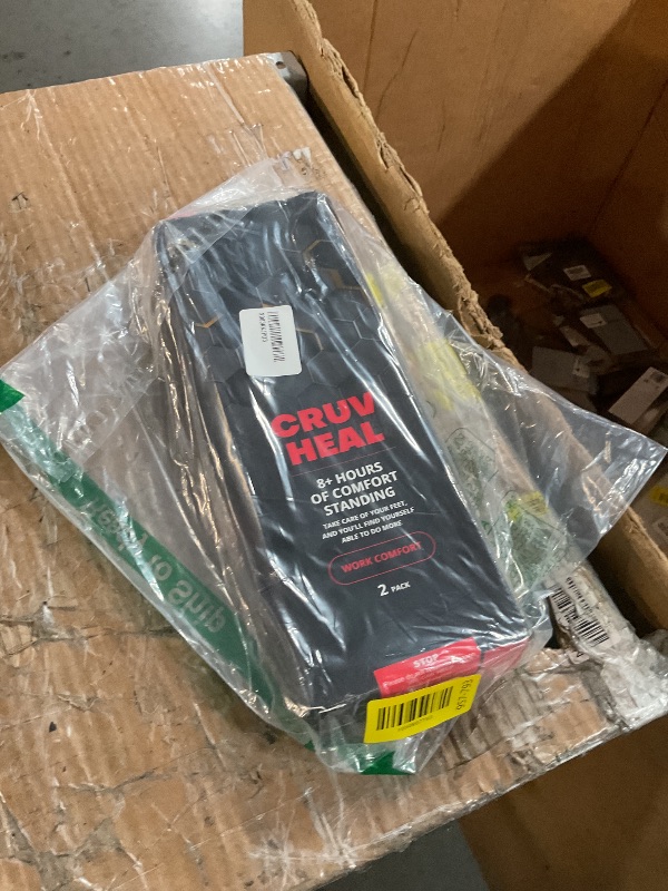 Photo 1 of (New) Work Comfort Orthotic Insoles - Anti Fatigue Shoe Insert Men Women - Low Arch Support - Shock Absorption - Foot Pain Relief - Work Boot Insoles (XL-2 Pairs Black)