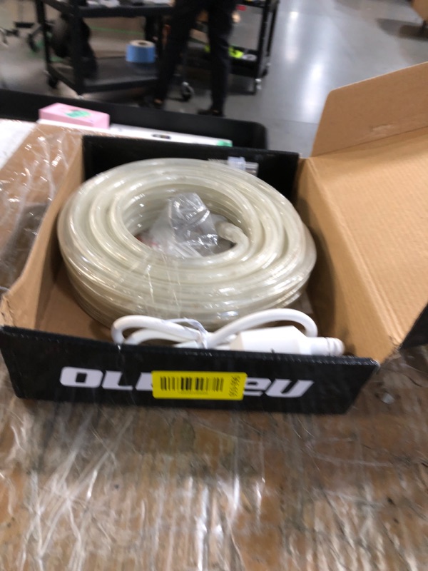 Photo 1 of ollrieu 50ft 360 LED Rope Lights, 110V Warm White 3000K, Waterproof Classic Clear Rope, Indoor/Outdoor, Patio, Flexible, Linkable, Durable