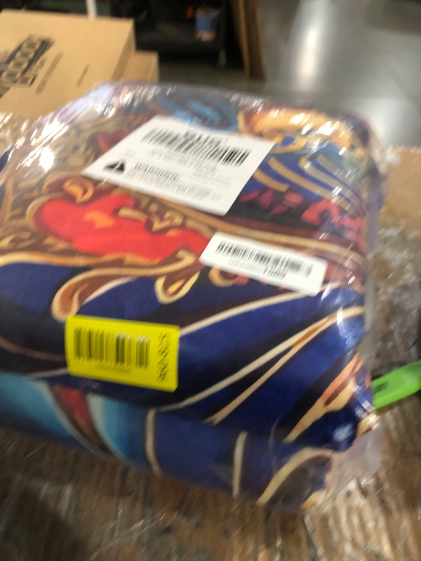 Photo 2 of Washable Living Room Area Rug, Non-Slip Vintage Hallway Rug with Upgrade Rubber Backing, Stain Resistant Faux Wool Distressed Carpet Runner for Bedroom, Kitchen, Laundry, Entrance (79" x 59")