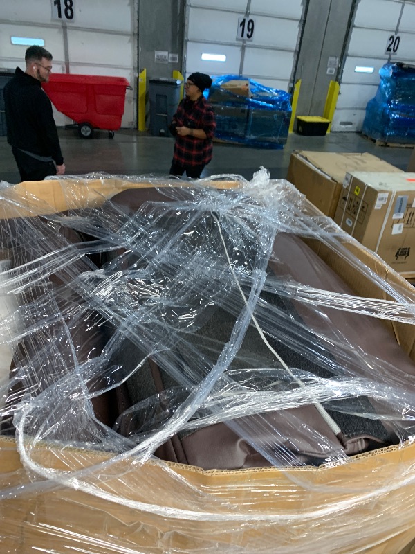 Photo 1 of ***PARTS ONLY***GarveeHome Oversized Wide Recliner Chair - Faux PU Leather Large Manual Recliner for Adults, Lazy Chair with 1.5X Sponge Comfort Arm and Back for Living Room, Bedroom