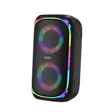 Photo 1 of ***(MAJOR DAMAGE/ SEE NOTES FOR DETAILS)***OKKO Sonic Bass V4 Portable Bluetooth Speaker – Wireless Party Speaker with Deep Bass, Karaoke Speaker with Microphone Port, LED Lights, Outdoor Portable Rechargeable Speaker
