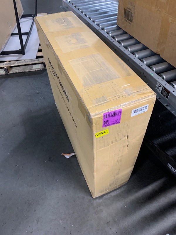 Photo 1 of ***FACTORY SEALED***
Amazon Basics Futon Sofa Bed, Convertible Memory Foam Sofa Couch Modern Loveseat Sleeper for Small Compact Living Room,Office,Apartment,Dark Grey Linen Fabric