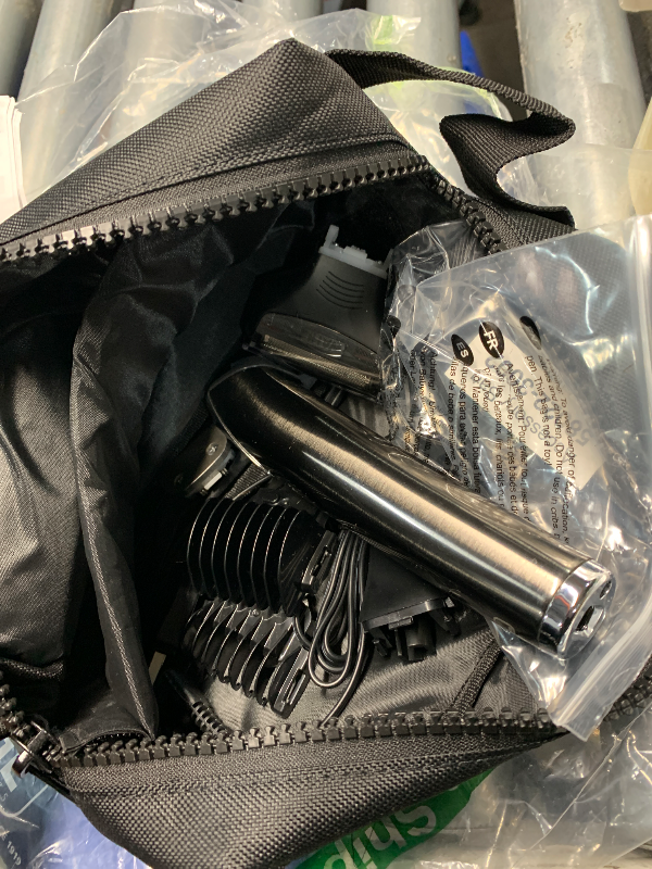View 4 of **ONE ATTACHMENT IS BROKEN** WAHL USA Stainless Steel Lithium Ion 2.0+ Slate Beard Trimmer for Men - Electric Shaver, Nose Ear Trimmer, Rechargeable All in One Men's Grooming Kit - Model 9864