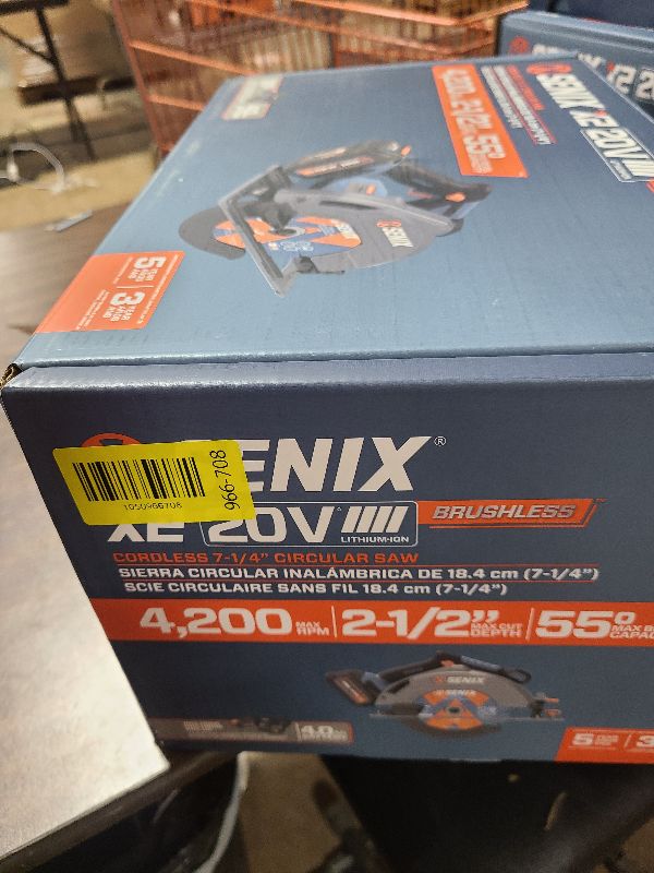 View 2 of SENIX 20V Max 7-1/4" Circular Saw for Wood Cutting | Cordless Circular Saw with 4.0Ah Battery & Charger | 4200RPM Brushless Motor, LED Light, 55° Bevel | Storage Bag Included (PSCX2-M3)