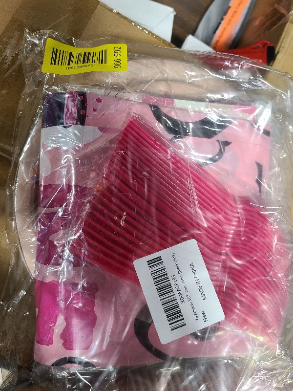 Photo 1 of 182Pcs Spooky One Birthday Decorations Girl Halloween 1st Birthday Party Decorations with Pink Plates and Napkins for Halloween Decorations Girl