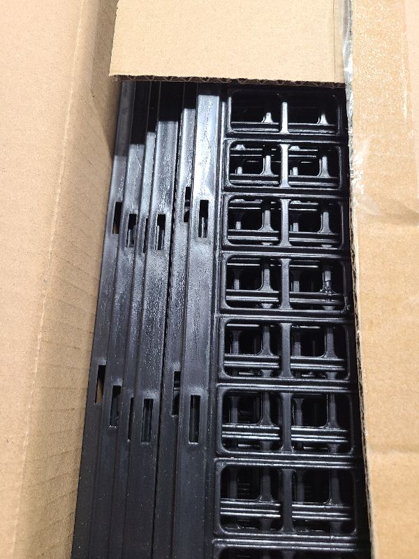 Photo 1 of 12 PCS Under Couch Blockers for Bed Couch Furniture Underneath Stop from Getting Under The Sofa (Black Plastic)