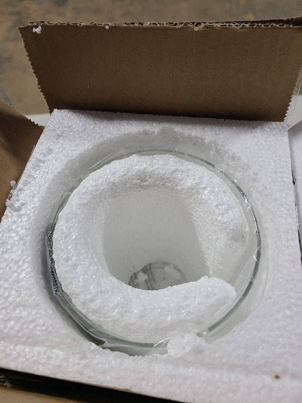 Photo 1 of 1 Pack Clear Glass Shade Cylinder, Glass Lamp Shade Replacement Shade for Pendant light, Floor lamp, Desk lamp, Wall Sconces and Bathroom Light Fixtures