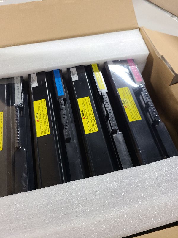 Photo 1 of 206X 206A Toner Cartridge 4 Pack High Yield (Latest Upgraded Chip) Compatible Replacement for HP 206X W2110X W2111X W2112X W2113X use with Color Pro M255dw MFP M283fdw M283cdw M282nw Pirnter