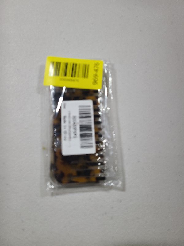 Photo 1 of 2 Pieces Mini Hair Detangling Comb Wide Tooth Comb Tortoise Cellulose Acetate Anti-static Hair Styling Combs (Without Handle)