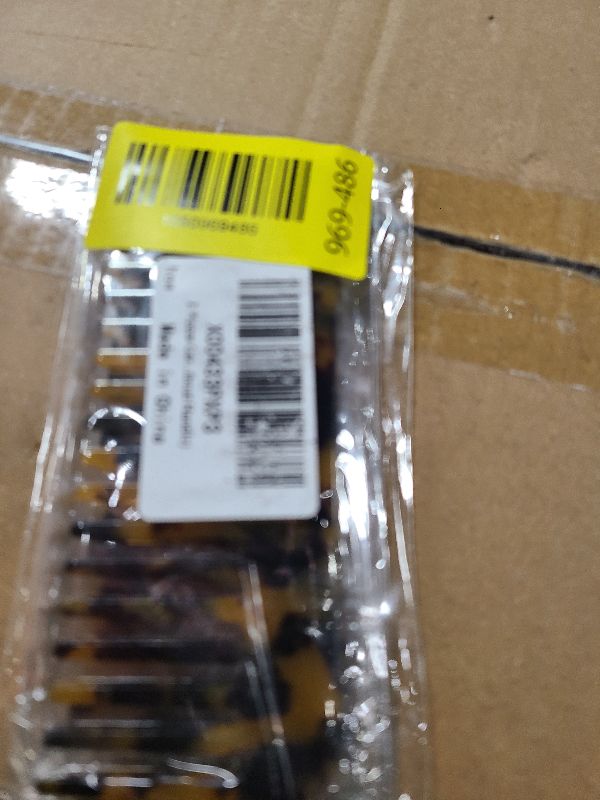 Photo 1 of 2 Pieces Mini Hair Detangling Comb Wide Tooth Comb Tortoise Cellulose Acetate Anti-static Hair Styling Combs (Without Handle)