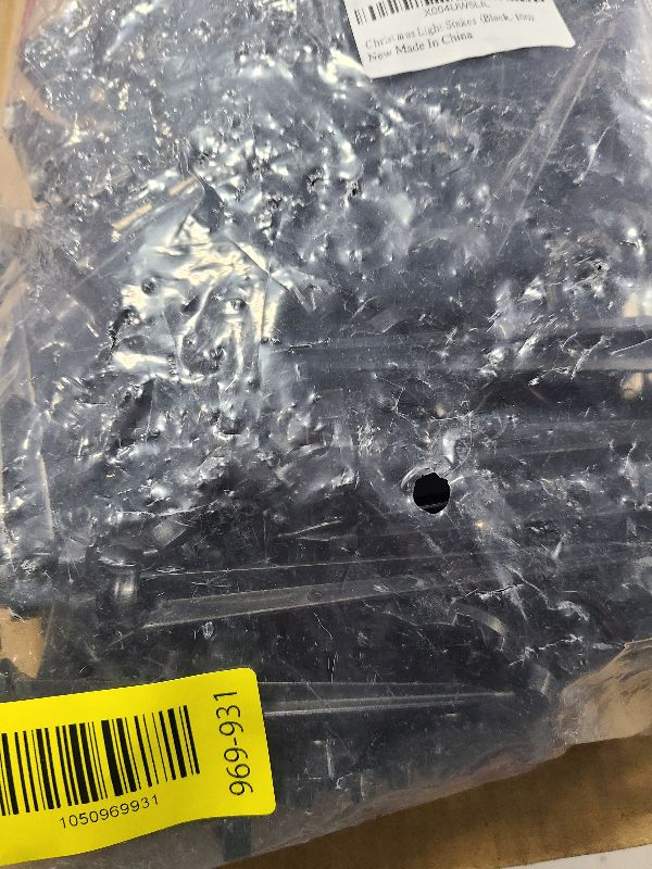 Photo 1 of 100 Pack Christmas Light Stakes, 4.5 Inch Lighting Stakes for C7 C9 Christmas Lights Outdoor, Yard Stakes,Garden,Lawn,Pathway, Patio, Path, Walkway, Christmas Decoration Black