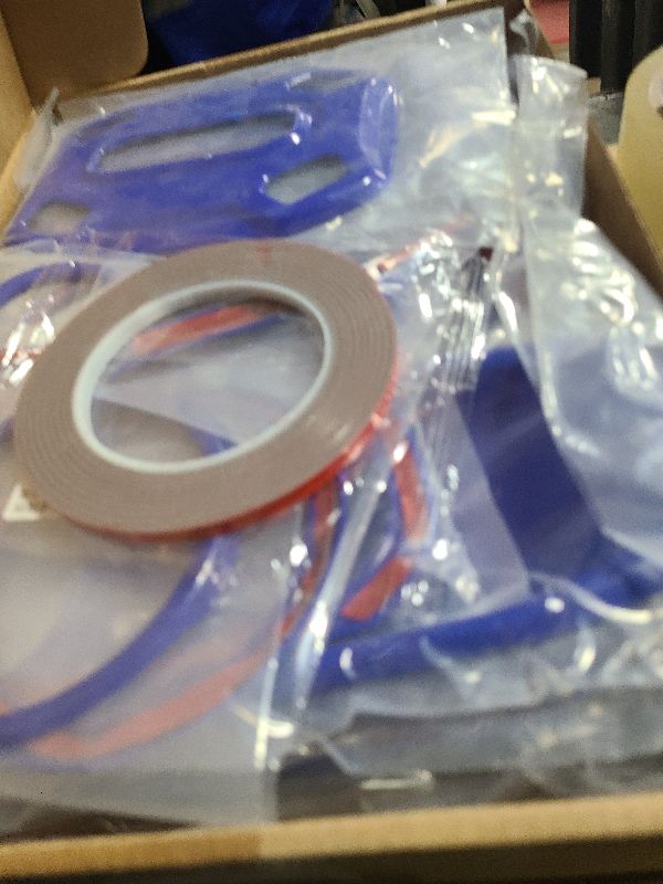 Photo 1 of 23PCS Full Set Interior Decoration Trim Kit for Jeep Wrangler JL JLU Gladiator JT 2018-2023 Steering Wheel Door Handle Air Conditioning Vent Cup Holder Reading Light Headlight Switch Gear Cover (Blue)