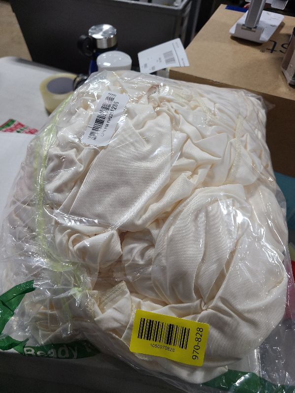 Photo 1 of 10x10ft Wrinkle Free Ivory Backdrop Curtain for Parties Soft Fabric Drapes Wedding Ivory Curtain Backdrop for Birthday Party Decorations Background for Photography 5x10ft,2 Panels