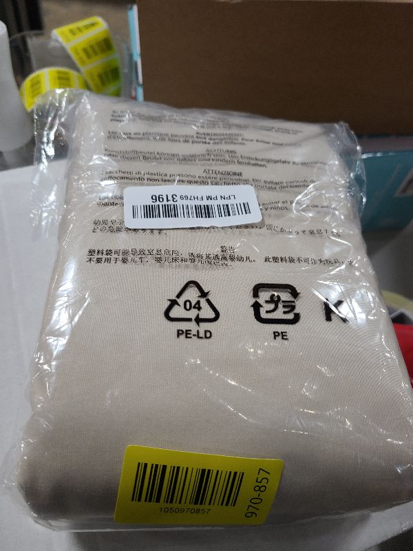 Photo 1 of Amazon Basics Lightweight Pleated Bed Skirt, King, Beige, Solid