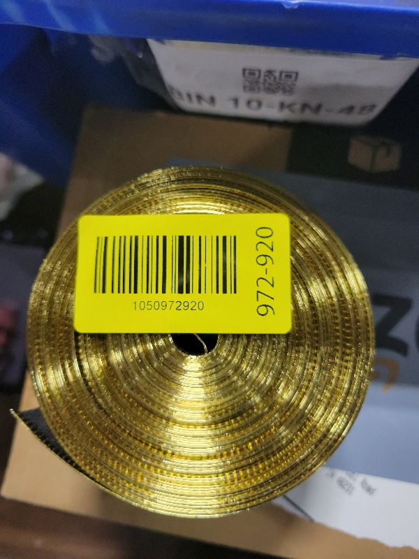 Photo 1 of 2 Rolls 40 Yards Christmas Snowflake 2.5 Inch Black & Gold Wired Glitter Ribbon for Tree & Party Decoration