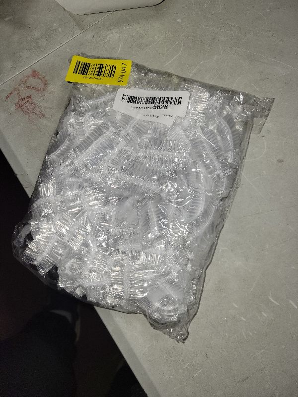 Photo 1 of 200 Pcs Ear Covers for Shower – Disposable Ear Covers for Hair Dye – Waterproof, Lightweight, Durable Plastic | Comfortable to Wear, Easy to Stretch, Suitable for Adults at Home, Spa, Travel, Hotel