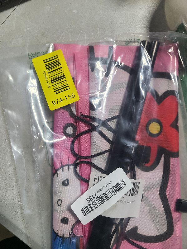 Photo 1 of 2 Pcs Hello Cats Birthday Decorations, Pink Party Porch Sign Door Banner, Birthday Party Supplies for Girls