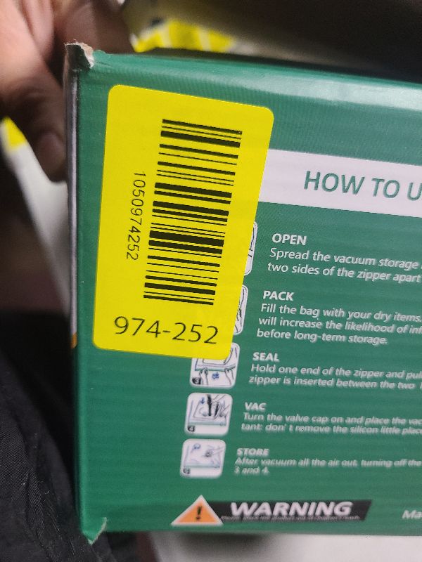 Photo 1 of 10 Pack Vacuum Storage Bags (5 Jumbo/5 Large) with Electric Pump, Reusable Compression Space Saver Bags for Autumn And Winter clothing, Mattress, Bedding, Quilts and Pillows, Comforters, Travel, White