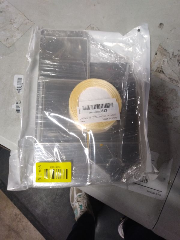 Photo 1 of 20 Pack Stemless Wine Glass Gift Boxes With Clear Window - Favor Boxes for Gifting - Can Hold 15oz Glass - Bachelorette Party Wedding