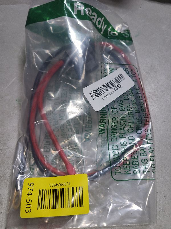 Photo 1 of 10AWG 2FT Charger Cable, SAE to O Ring Terminal Quick Disconnect Harness, 2 Pin SAE Connectors Extension Cables Cord with 15& 20A Fuse for Car, Motorcycle, Solar Panel