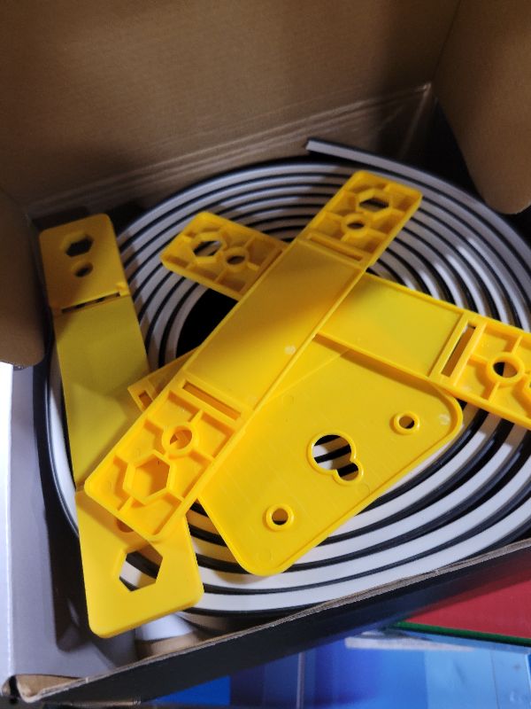 Photo 1 of 15 Ft Flexible Race Car Track for Kids,Flex Track Starter Set Compatible with Hot Wheels and Diecast 1/64th Cars,Portable Racetrack Roll Up Race Track with 4 Racecars and Suction Cups