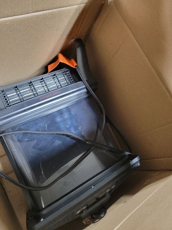 Photo 1 of 18-inch Freestanding Electric Fireplace, Equipped with 1500W/1650W Electric Wood Fireplace Flame Effect, Featuring Realistic Flames, 3-Second Quick Heating, Remote Control, and Adjustable Lighting