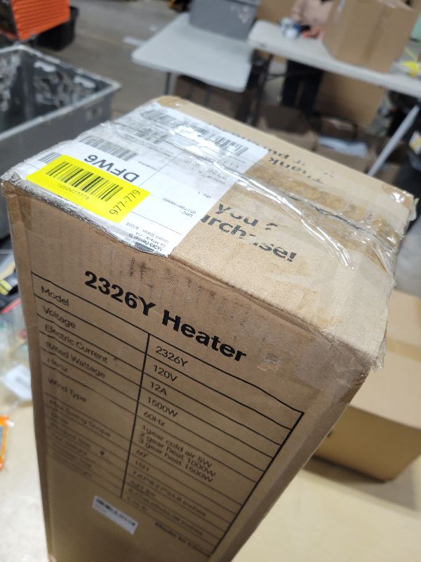 Photo 1 of 25" Patio Heater And Fan Combo for Indoor Use, 1500W Tower Portable Electric Space Outdoor with Remote,Infrared Heater, 15H Timer, Oscillation, Quiet, for Garage, Room, Office, White