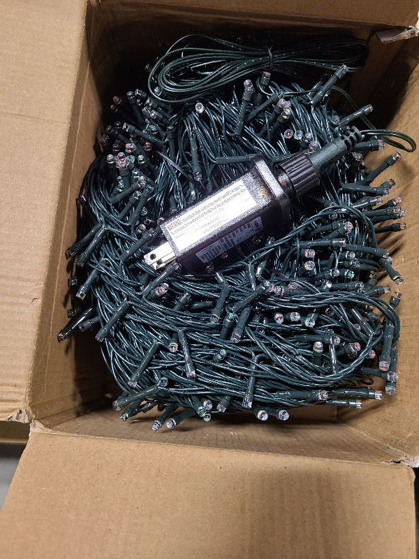 Photo 1 of 1000 LED String Lights Outdoor, 328FT Multicolor Christmas Lights for Outside with Remote, Timer Memory Function, 8 Modes Waterproof Fairy Lights Plug in, for Xmas Tree Bedroom Patio Party