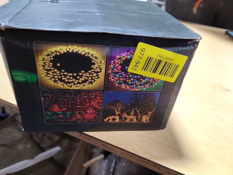 Photo 1 of 1000 LED String Lights Outdoor, 328FT Multicolor Christmas Lights for Outside with Remote, Timer Memory Function, 8 Modes Waterproof Fairy Lights Plug in, for Xmas Tree Bedroom Patio Party