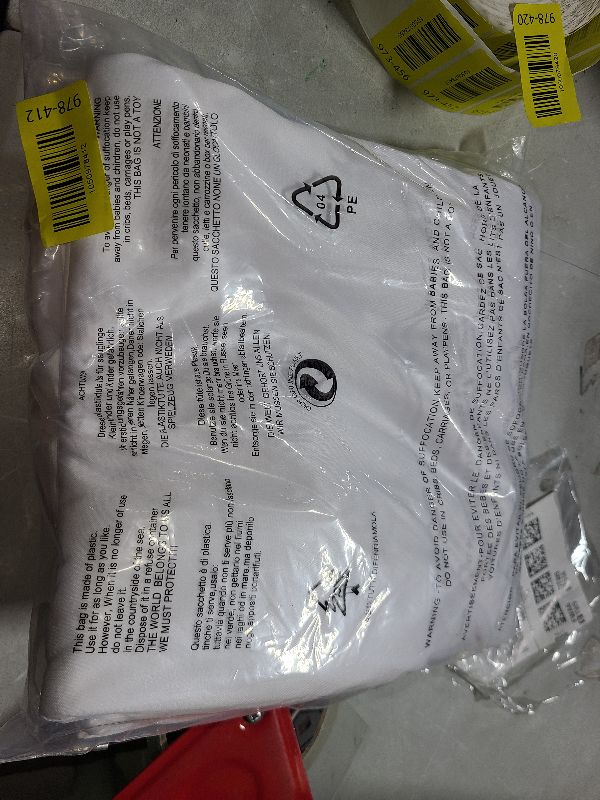 Photo 1 of 10x10ft Wrinkle Free White Backdrop Curtain for Parties Soft Fabric Drapes Wedding White Curtain Backdrop for Birthday Party Decorations Background for Photography 5x10ft, 2 Panels