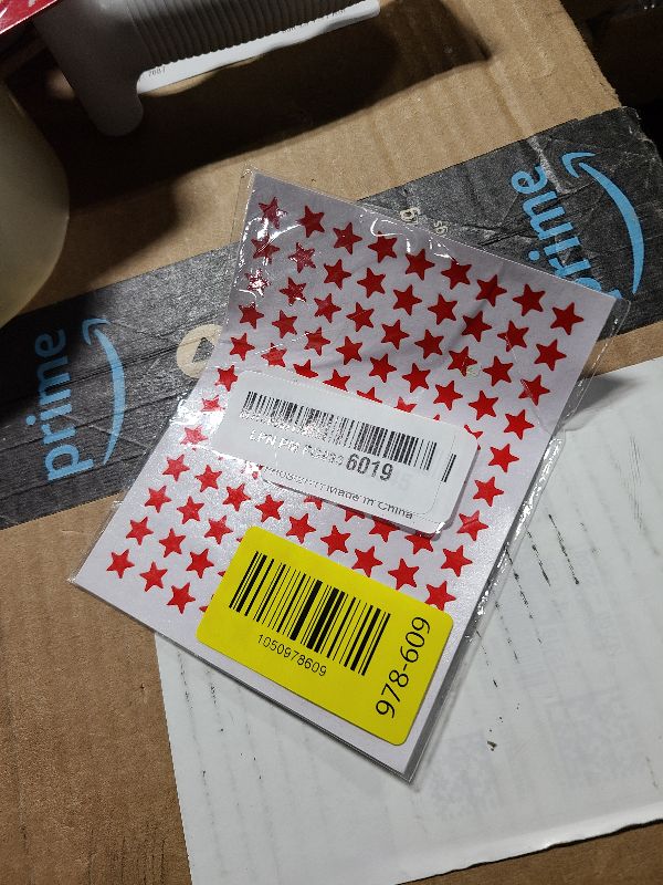 Photo 1 of 1080 Pack 10 Sheets Tiny Red Star Stickers, 0.3" Diameter Reward Stickers for Kids, Children, Face, Reward Chart (1080 Pack, Red)