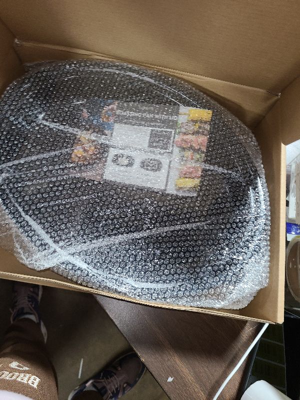 Photo 1 of 16 Inch Roasting Pan with Lid - Covered Oval Roaster - Enamel Carbon Steel Roaster Pot - Excellent Heat Distribution and Non-sticky - for Turkey Chicken Meat & Vegetables -Birthday and Holiday gifts