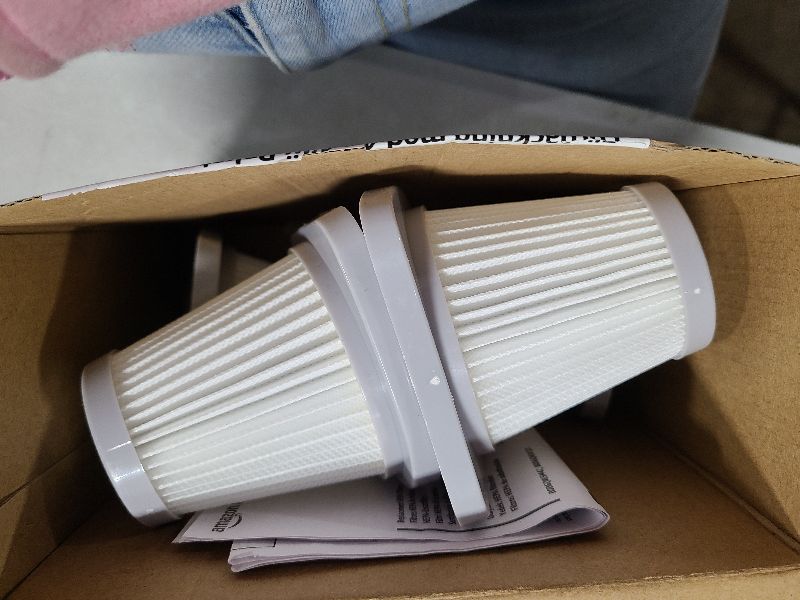 Photo 1 of Amazon Basics Washable Replacement Filters 2-in-1 Corded Stick Vacuum Cleaner ONLY (not for Other Models), Pack of 4, White