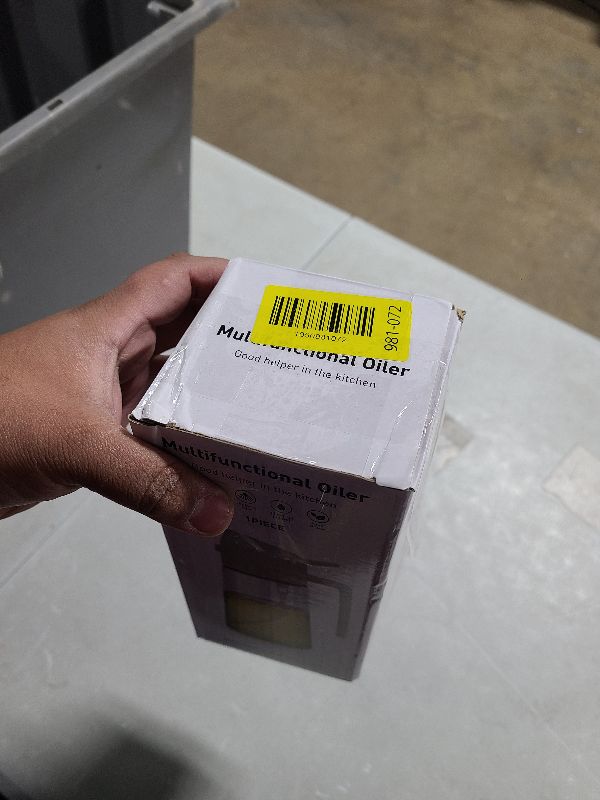 Photo 1 of 2 in 1 Oil Sprayer for Cooking, Olive Oil Dispenser Bottle for Kitchen Spray and Pour, 16oz/470ml Light-Blocking Dark Amber Glass Brown Bottle, Food-Grade Oil Mister for Air Fryer Black Cap