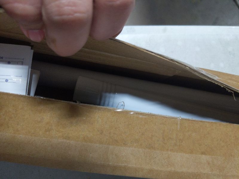 Photo 1 of 1-Pack White Shower Curtain Rod 30-64 Inch - Shower Tension Rod for Bathroom, Closet, Window, Room Divider, Adjustable Shower Rod, Easy Installation, No Drilling