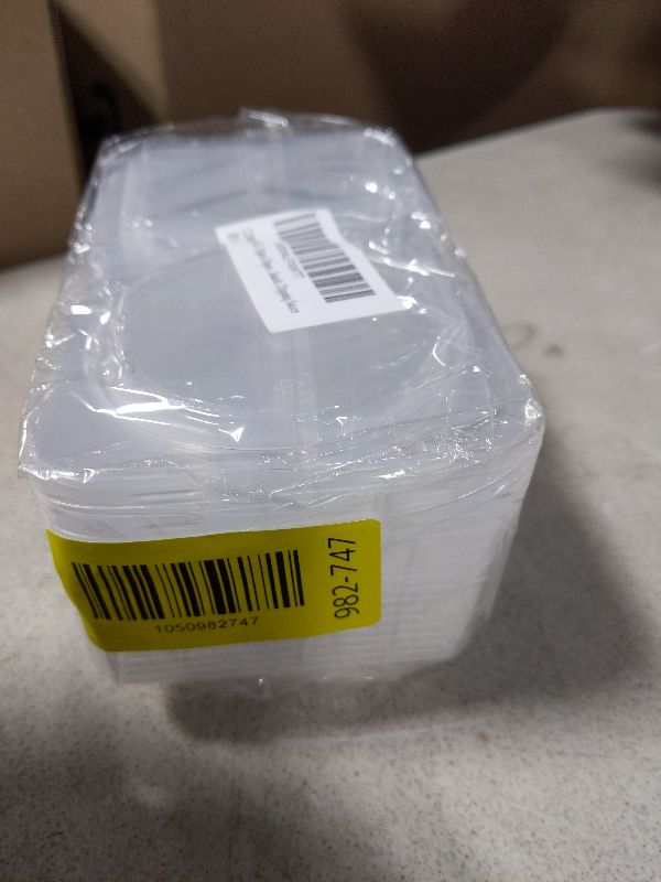 Photo 1 of 10pcs Double Compartment Condiment Container with Lids, Mini Plastic Snack Containers,BPA Free,Microwave Safe,Leakproof Food Storage, To Go Food Containers,Take Out Sauce Container