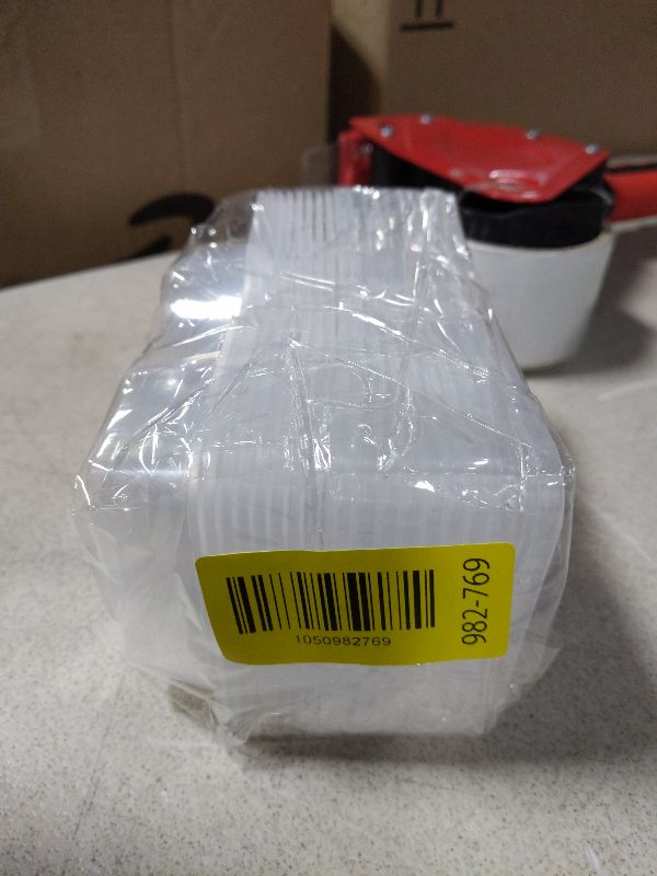 Photo 1 of 10pcs Double Compartment Condiment Container with Lids, Mini Plastic Snack Containers,BPA Free,Microwave Safe,Leakproof Food Storage, To Go Food Containers,Take Out Sauce Container