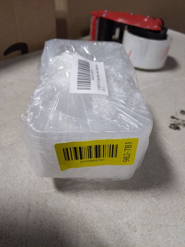 Photo 1 of 10pcs Double Compartment Condiment Container with Lids, Mini Plastic Snack Containers,BPA Free,Microwave Safe,Leakproof Food Storage, To Go Food Containers,Take Out Sauce Container