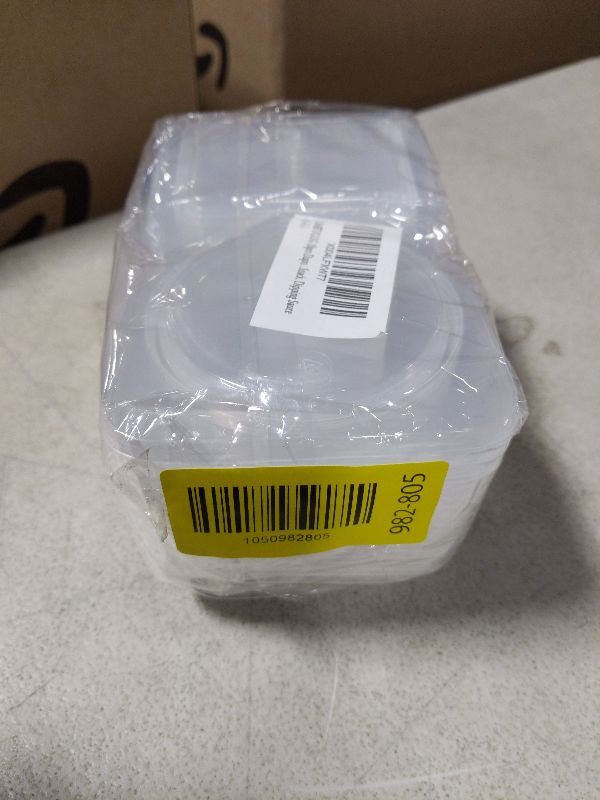 Photo 1 of 10pcs Double Compartment Condiment Container with Lids, Mini Plastic Snack Containers,BPA Free,Microwave Safe,Leakproof Food Storage, To Go Food Containers,Take Out Sauce Container