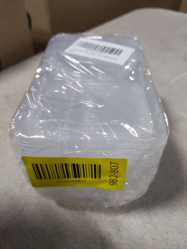 Photo 1 of 10pcs Double Compartment Condiment Container with Lids, Mini Plastic Snack Containers,BPA Free,Microwave Safe,Leakproof Food Storage, To Go Food Containers,Take Out Sauce Container